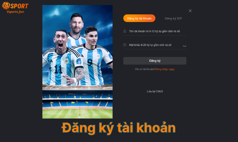 Đăng ký Vsport - Link đăng ký Vsport chính xác nhất 2026 - pivex.one - PIVEX.ONE