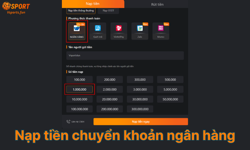 Nạp tiền Vsport - Hướng dẫn & Khuyến mãi hấp dẫn 2026 - pivex.one - PIVEX.ONE