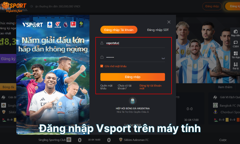 Đăng nhập Vsport! Link vsport đăng nhập chính xác nhất 2026 - pivex.one - PIVEX.ONE