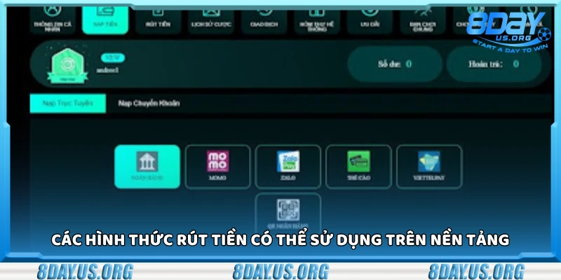 Rút tiền 8day - Hướng dẫn nhanh chóng chỉ trong 3 bước - PIVEX.ONE