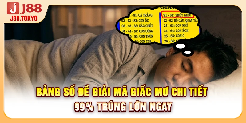 Bảng Số Đề Giải Mã Giấc Mơ Chi Tiết - 99% Trúng Lớn Ngay - PIVEX.ONE