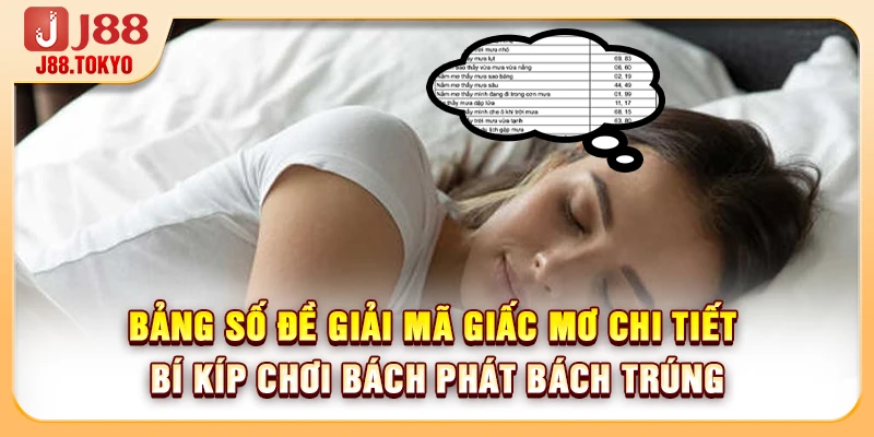 Bảng Số Đề Giải Mã Giấc Mơ Chi Tiết - 99% Trúng Lớn Ngay - PIVEX.ONE